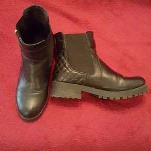 Black "combat" boots